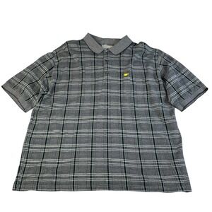 Augusta National Golf Shop Polo Shirt Mens XXL Plaid Masters Slazenger